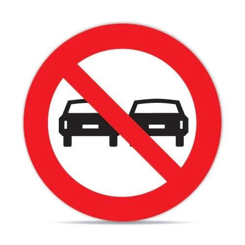 Señaletica Vial No Adelantar 60x60 cm - Signet