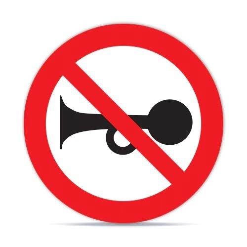 Señaletica Vial No Tocar Bocina 60x60 cm - Signet