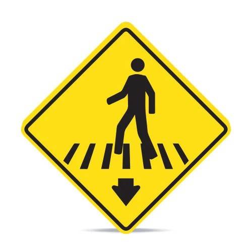 Señaletica Vial Paso Cebra Aquí 60x60 cm - Signet