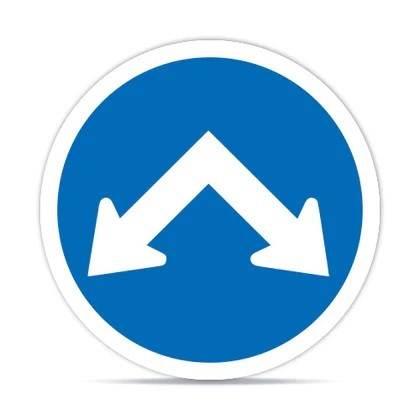 Señaletica Vial Paso Vértice 60x60 cm - Signet