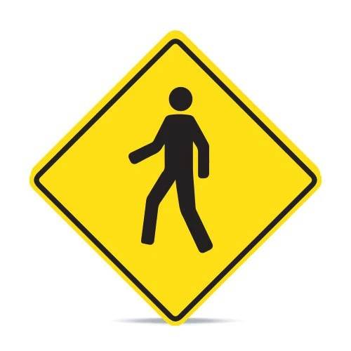 Señaletica Vial Zona Peatones 60x60 cm - Signet