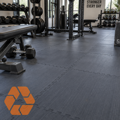 Piso Gimnasio 1 m² - 8mm Negro