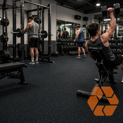 Piso Gimnasio Azul 10 m² -  8mm