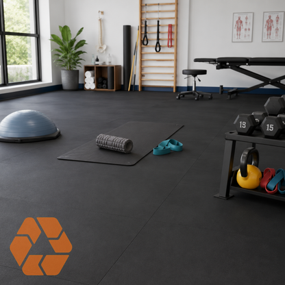 Piso para Gimnasio — Palmeta  (1 m²) x 15 mm | Alto Impacto