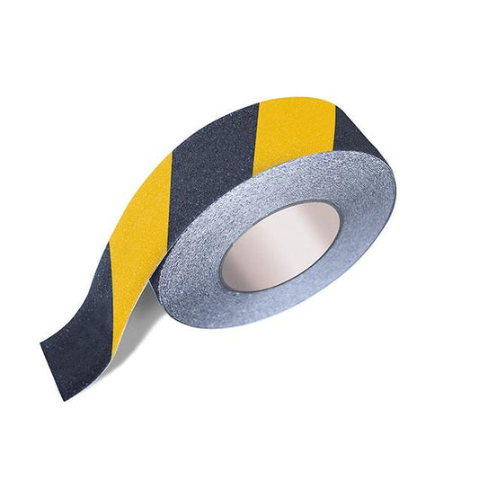 Cinta Antideslizante Amarillo/Negro 5cmx4.5m-Cinta Antideslizante-HBCS02-Cintas Antideslizantes y Demarcatorias-Signet