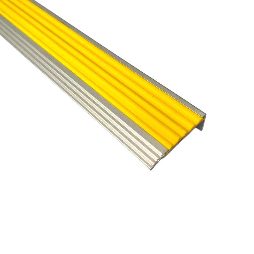 Nariz Grada PVC/Aluminio 50x25mm Amarillo 1,5mts Signet Signet