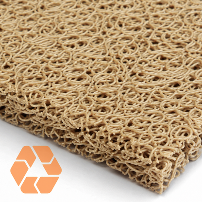 Limpiapiés PVC Tipo Nomad Café Claro — Rollo 1,2 m x 3 m x 12 mm | Alto Tráfico