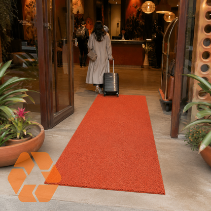 Limpiapiés PVC Tipo Nomad Naranjo  | Alto Tráfico