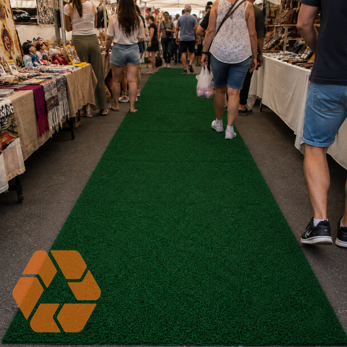 Limpiapiés PVC Tipo Nomad Verde | Alto Tráfico