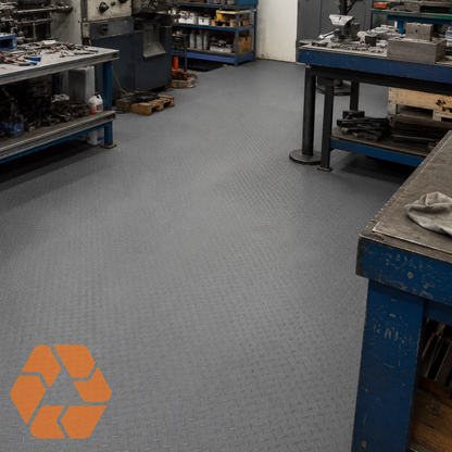 Piso PVC Diamantado Gris 15mx2mx1.5mm