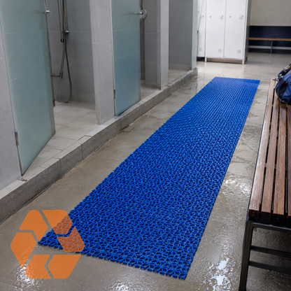 Piso PVC Drenante Tipo Wet Azul — Rollo 1,2 m x 5 m x 5 mm