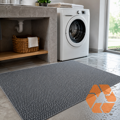 Piso PVC Drenante Tipo Wet Gris — Rollo 1,2 m x 5 m x 5 mm