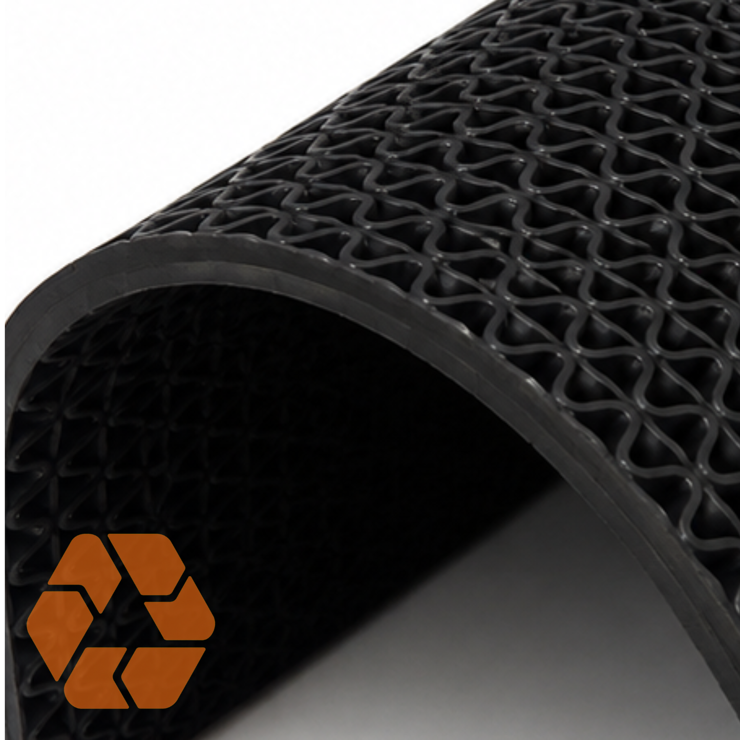 Piso PVC Drenante Tipo Wet Negro — Rollo 1,2 m x 15 m x 5 mm