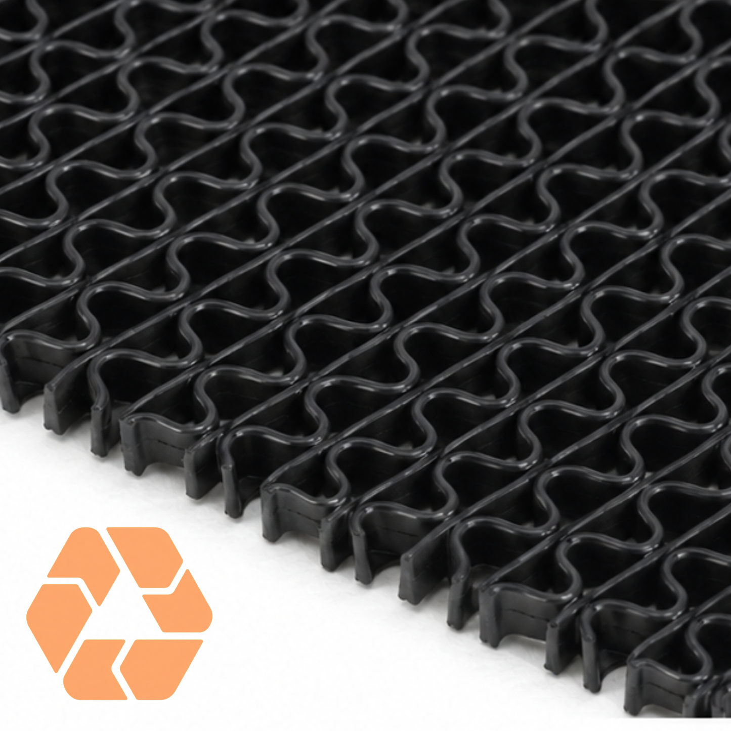 Piso PVC Drenante Tipo Wet Negro — Rollo 1,2 m x 15 m x 5 mm