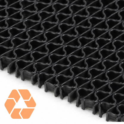Piso PVC Drenante Tipo Wet Negro — Rollo 1,2 m x 15 m x 5 mm