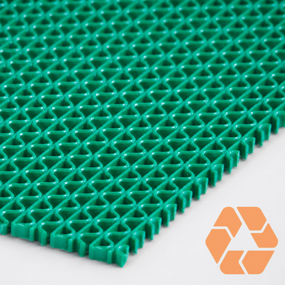 Piso PVC Drenante Tipo Wet Verde — Rollo 1,2 m x 15 m x 4,5mm