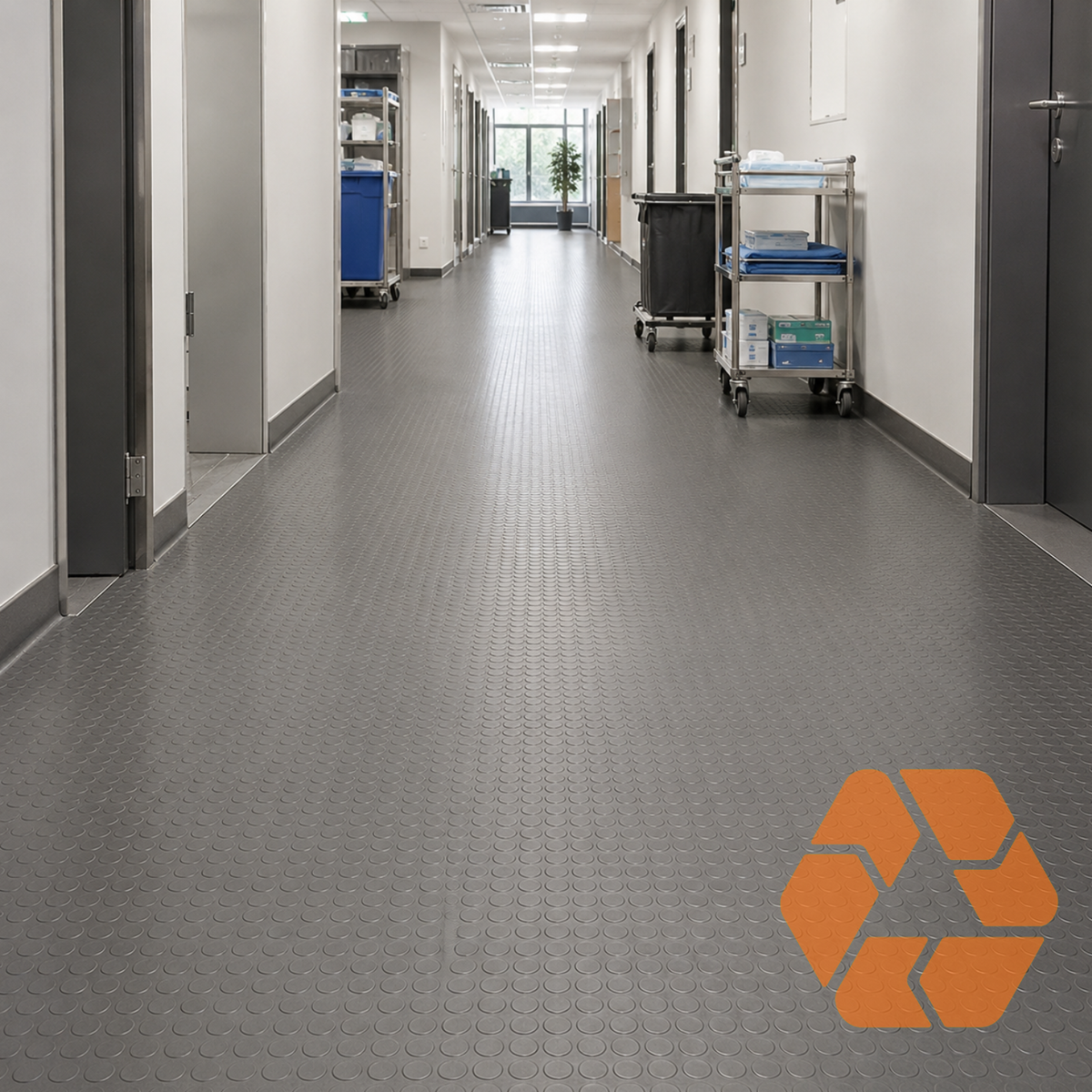 Piso PVC Estoperol Gris 15m x 2m x 1.5mm