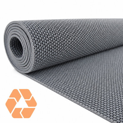 Piso PVC Drenante Tipo Wet Gris — Rollo 1,2 m x 5 m x 5 mm