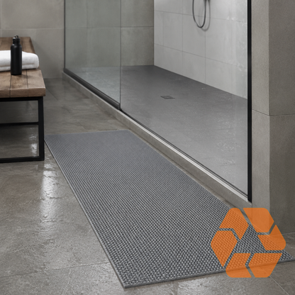 Piso PVC Drenante Tipo Wet Gris — Rollo 1,2 m x 5 m x 5 mm