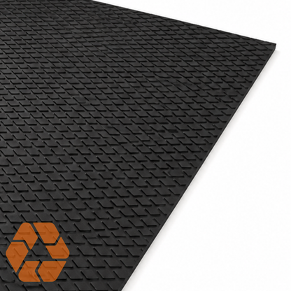Piso de Goma Establo Hexagonal 17mm 1.22  ×  1.83m — Pesebrera · Caballos