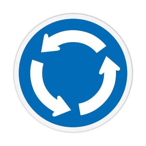 Señaletica Vial Mini Rotonda 60x60 cm - Signet