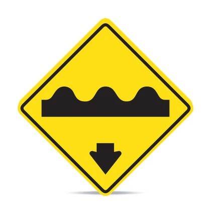 Señaletica Vial Resalto Sucesivos Aquí 60x60 cm - Signet