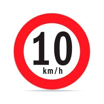Señaletica Vial Velocidad Máxima 60x60 cm - Signet