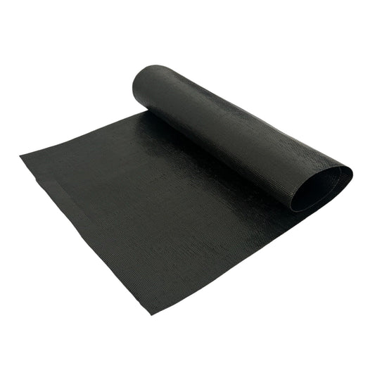 Cinta de unión negra para pasto sintético, resistente y flexible, de 5 metros por 30 cm para instalaciones profesionales.