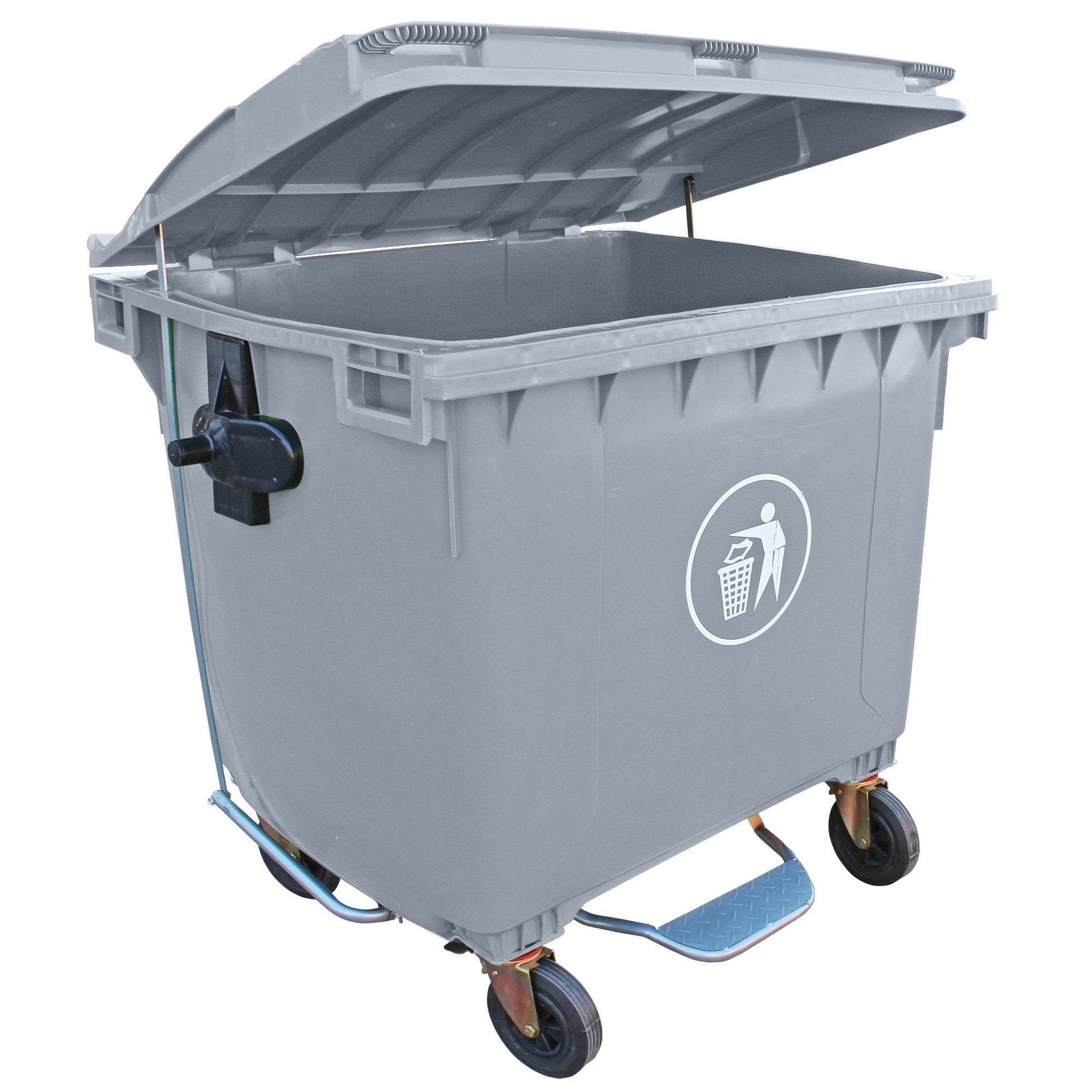 Contenedor con Pedal 1100 lts Gris - Signet