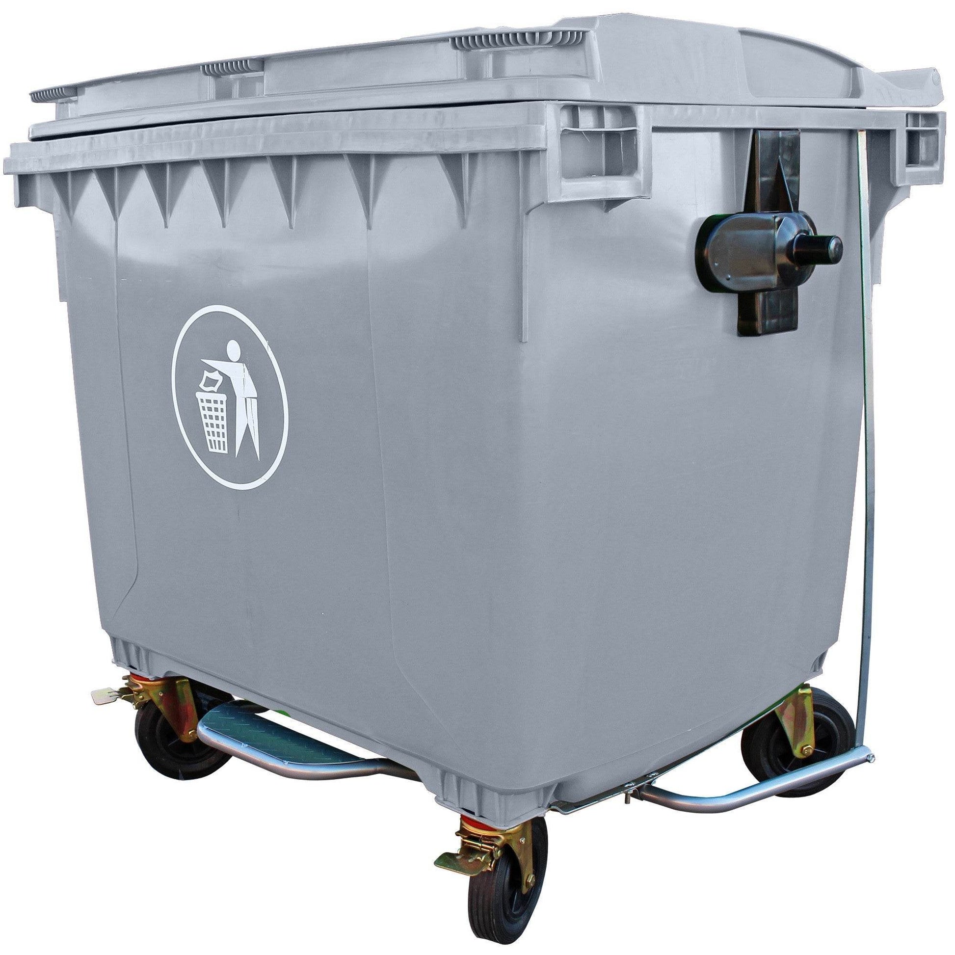 Contenedor con Pedal 1100 lts Gris - Signet