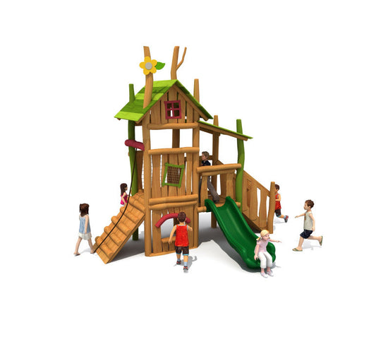 Juego Madera Casa Encantada-Línea Casitas-HBFY1552-Juegos de Madera, Juegos Plaza Madera-Signet