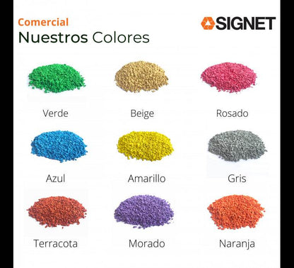 Saco Granulo EPDM Terracota Bolsa 25 Kgs - Signet